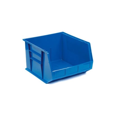 Quantum Storage Systems Hang & Stack Storage Bin, Plastic, Blue, 3 PK QUS270BL